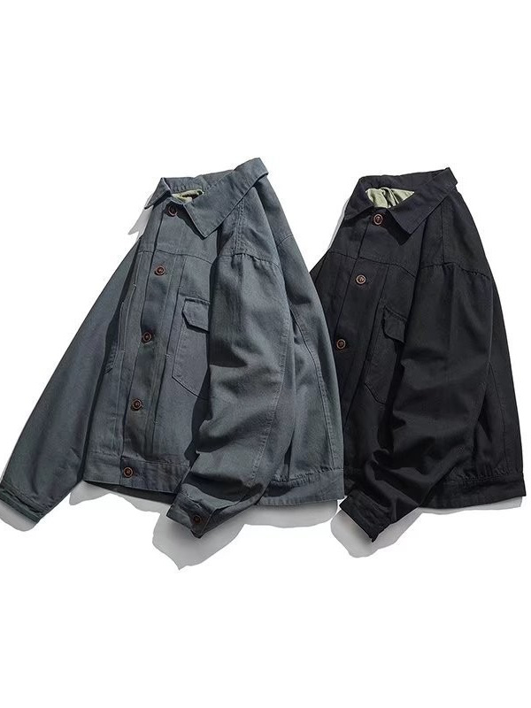 Chaqueta de moda Chaqueta de manga larga para hombres Versión coreana suelta y hermosa Chaqueta casual para estudiantes Primavera y otoño Nueva tendencia de hombres