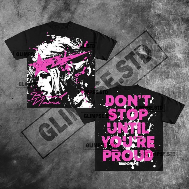 American Graphic T-Shirt Oversized Y2K Top Korean Goth T-Shirt Couple Retro New Sweatshirts