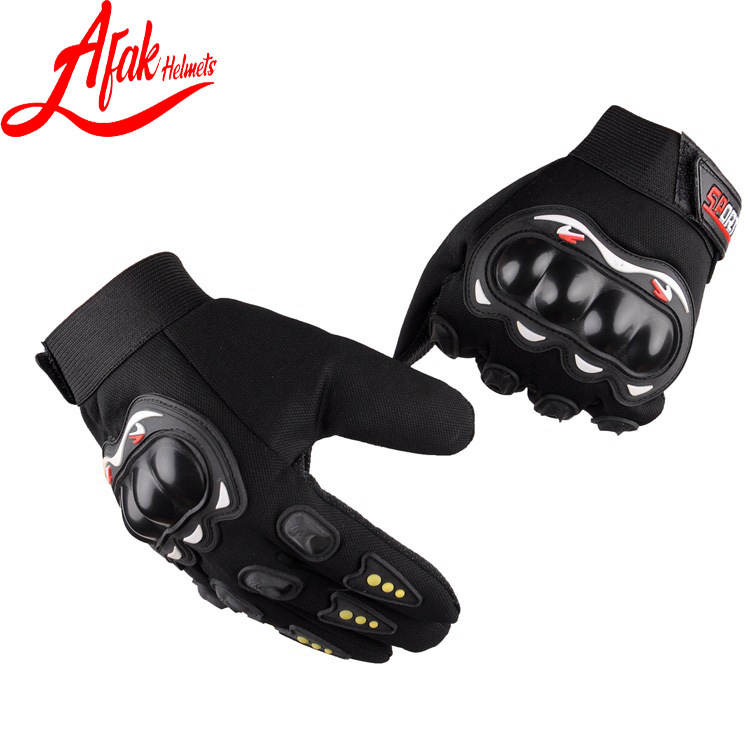 AFAK dedo completo off-road Riding medio dedo guantes de Ciclismo de motocicleta al aire libre cáscara dura protección de la mano guantes de la motocicleta