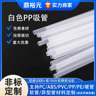 Source Manufacturer Food Grade pp Tube Small Diameter Hard Tube Support Tube Transparent Hollow Toy Plastic Tube Straw Wholesale