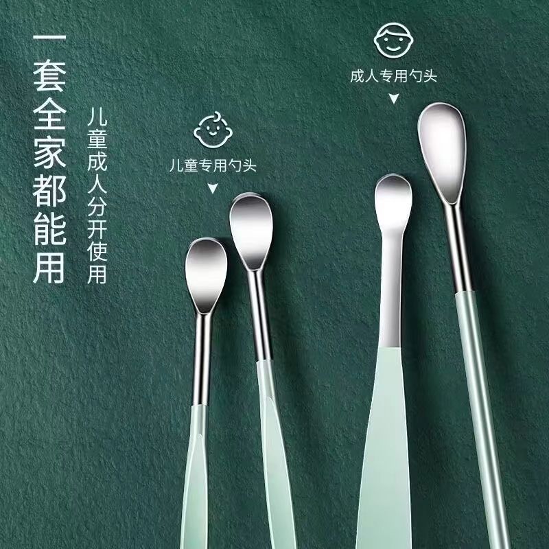 휴대용 및 편리한 귀 파기 숟가락 성인 가정용 휴대용 귀 파기 숟가락 파는 숟가락 휴대용 귀 파기 6 조각 귀 파기 세트