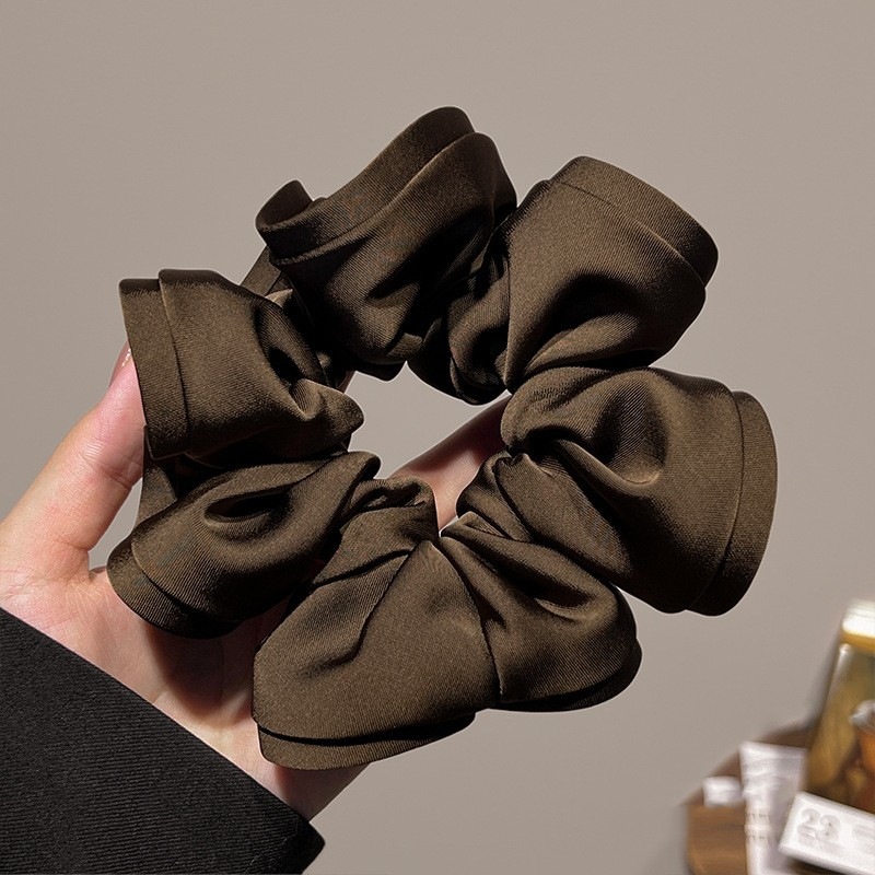 다크 커피 머리끈