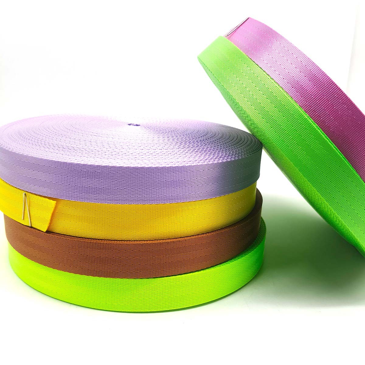 83 colores 2 - 5cm color de nylon cinco inclinados cinturón de seguridad para automóviles bolsos de mano cinturón de hombro cinturón de mochila