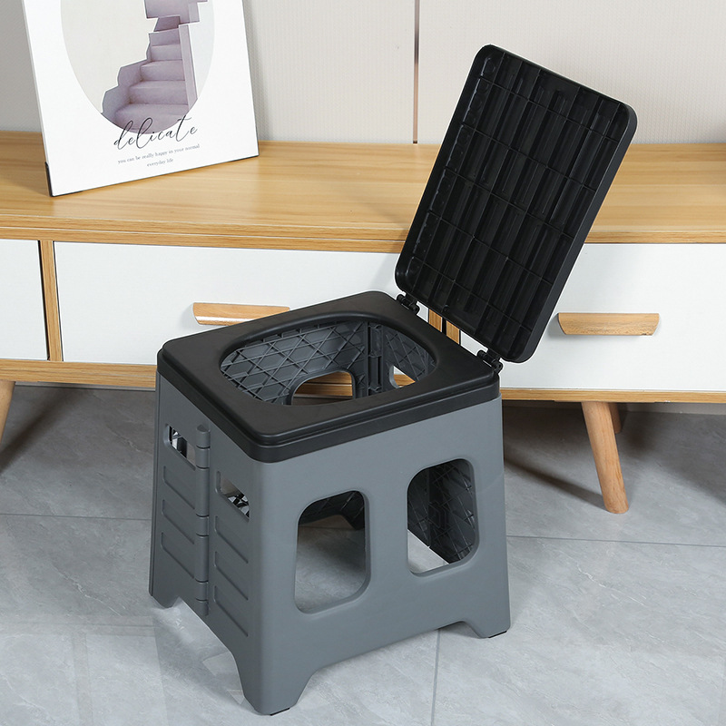 スポットアウトドアキャンプ折りたたみトイレ旅行用自動運転車トイレ緊急ポータブルトイレスツールトイレ