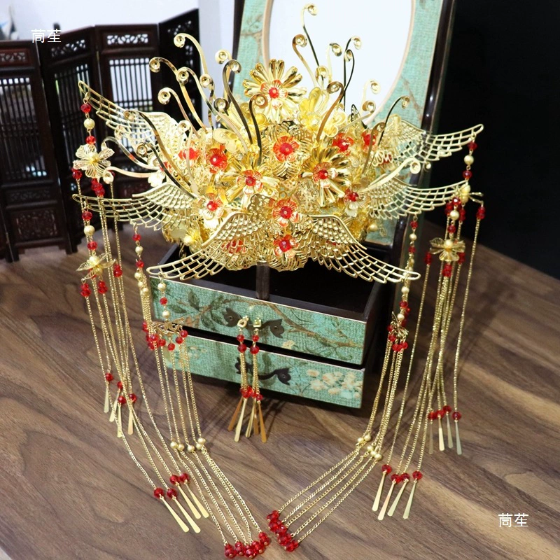 Шляпка, украшение для волос невесты, тиара, аксессуары, 2019, новая коллекция, китайский стиль