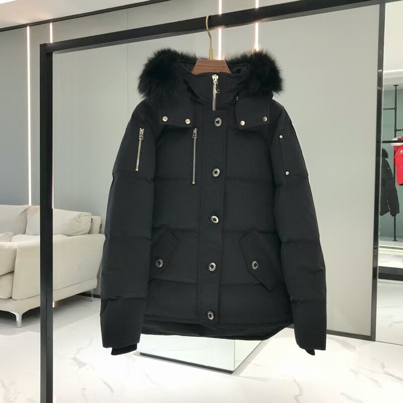3Q小剪刀羽绒服06款男05款女款冬季狐狸毛领保暖MooseDownjacket|undefined