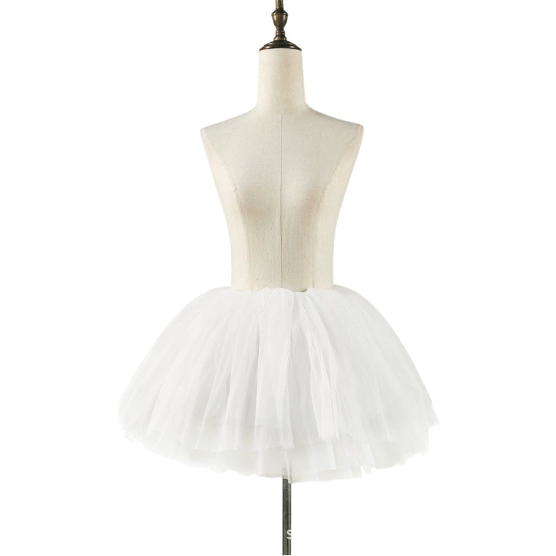 Бюст lolita38 см, короткая асимметричная шестислойная мягкая марлевая поддержка, суета COS на Хэллоуин, которую можно носить на улице, юбка-пачка