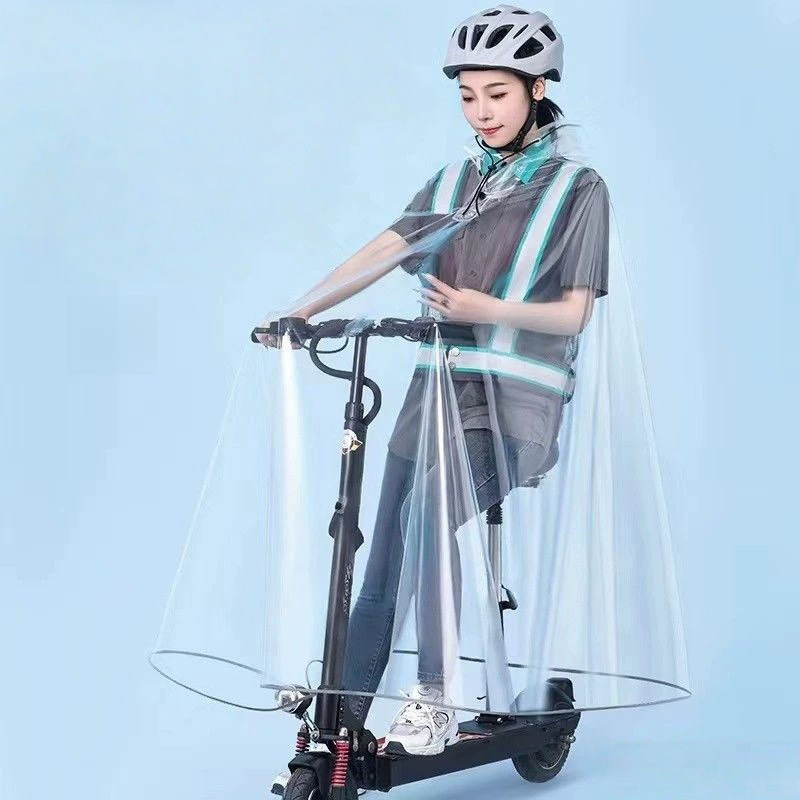 2026 New Model Lightweight Raincoat for Ride-Hailing, Portable Rain Protection Gear for Electric Scooters, Transparent Rain Poncho