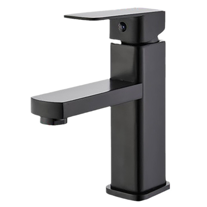 Cross-border wholesale table basin faucet hot and cold square washbasin household single-hole toilet basin faucet manufacturers