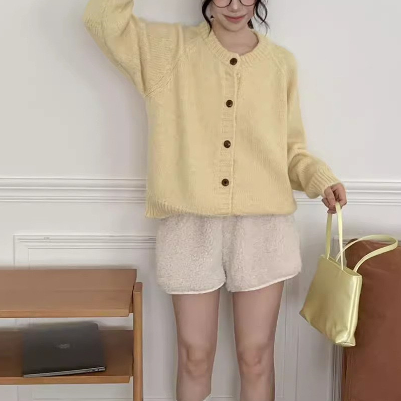 韩系穿搭针织毛衣外套女秋冬新款宽松慵懒风设计感外穿针织开衫女|undefined