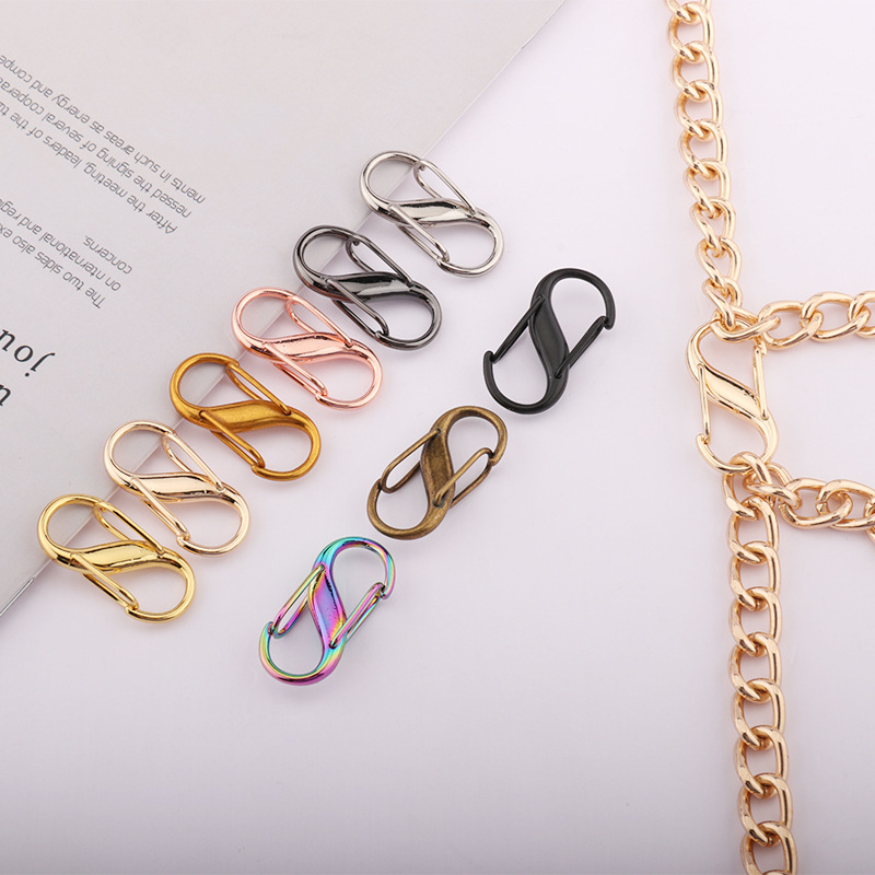 S buckle hardware buckle chain adjuster bag shoulder strap chain buckle metal buckle length adjustment figure-eight buckle luggage buckle