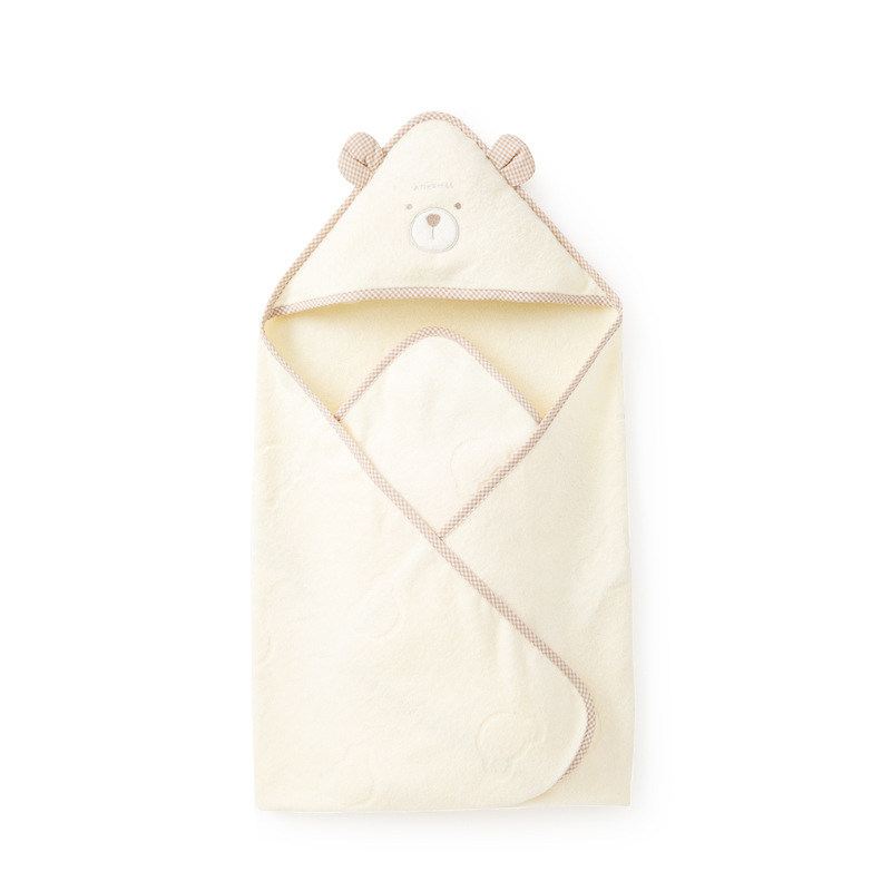 Newborn Wrapping Towel Supplies Baby Wrapping Towel Bath Towel Hooded Bath Towel Baby Bath Towel Baby Gift Box Blanket Cover