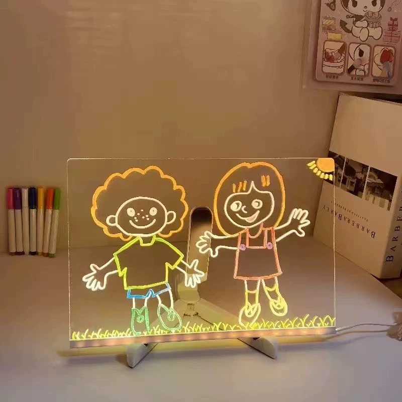Erasable acrylic fluorescence drawing board writing