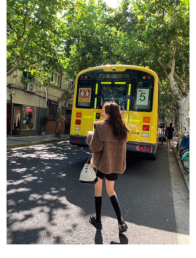 葡萄妈Studiolee英伦风小皮鞋女小金扣圆头一