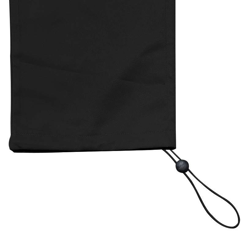 Herrenbekleidung Gewebte Stoffhose mit Kordelzug und mehreren Taschen, einfarbig, lässige Arbeitshose_voghion.com