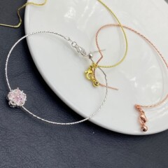 基础万能手镯手工DIY饰品配件14k水晶文玩手串手链花托隔珠隔片
