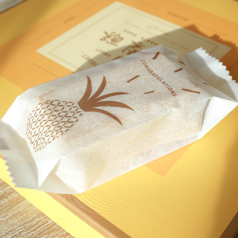 一次性加厚手工凤梨酥棉纸机封包装袋烘焙甜点台湾特产打包袋50只