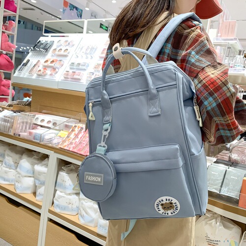 Manufacturer wholesale forest style literary girls backpack Korean version large capacity middle school and high school student school bag trendy casual bag