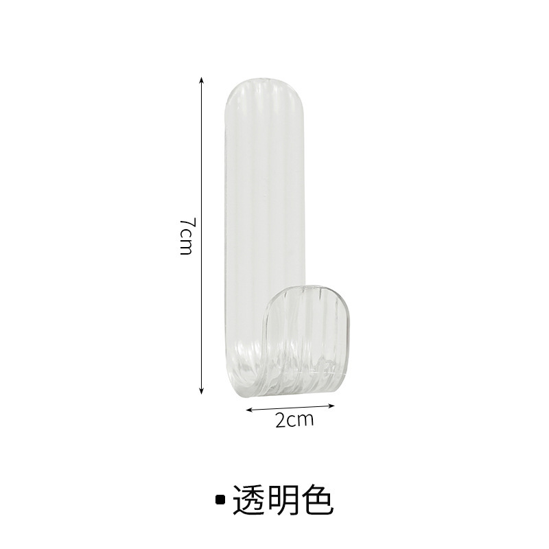 Gancho adhesivo acrílico, gancho fuerte para llave, baño sin perforación, puerta del dormitorio, gancho sin costuras para la pared trasera