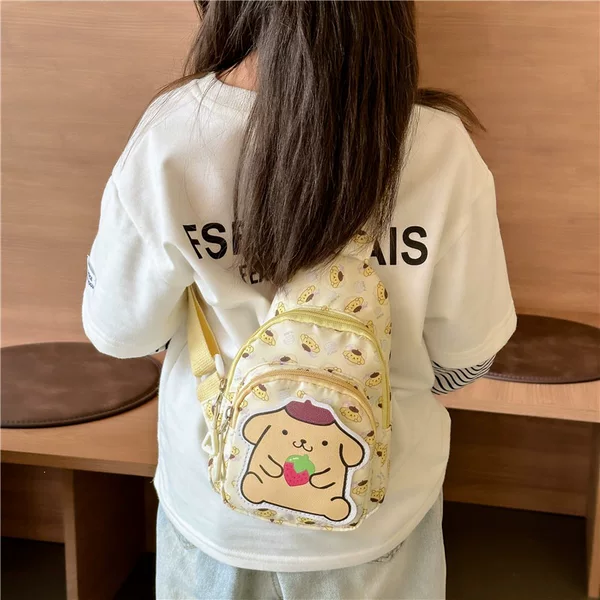 New Children's Bags, Girls' Shoulder Crossbody Bags, Cartoon Chest Bags, Fashionable and Versatile Trendy Bags, Baby Coin Purses, Backpacks