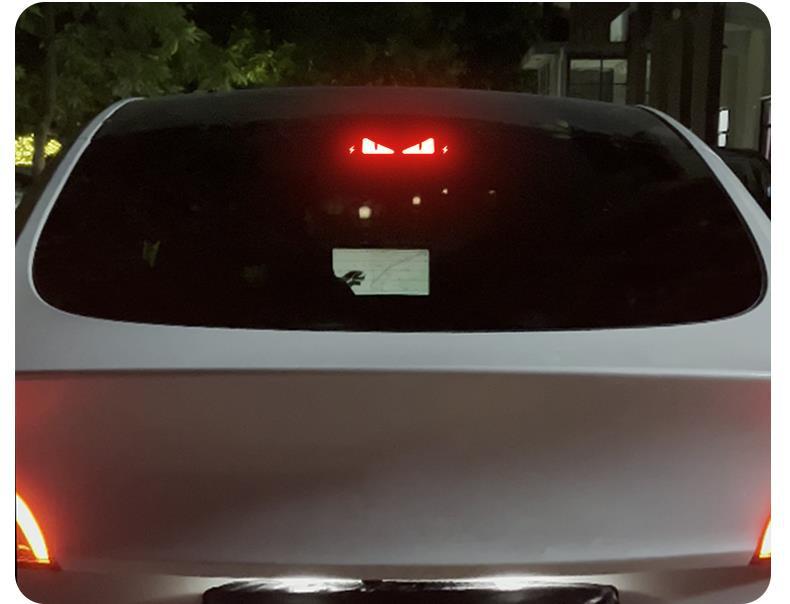 Suitable for Tesla Model3Y car high brake light projection plate decoration taillight sticker lamp exterior decoration