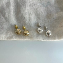 韩国时尚简约通勤不规则金属耳环轻奢个性小众设计感百搭耳钉耳饰