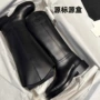 保暖厚底字母新款骑士靴