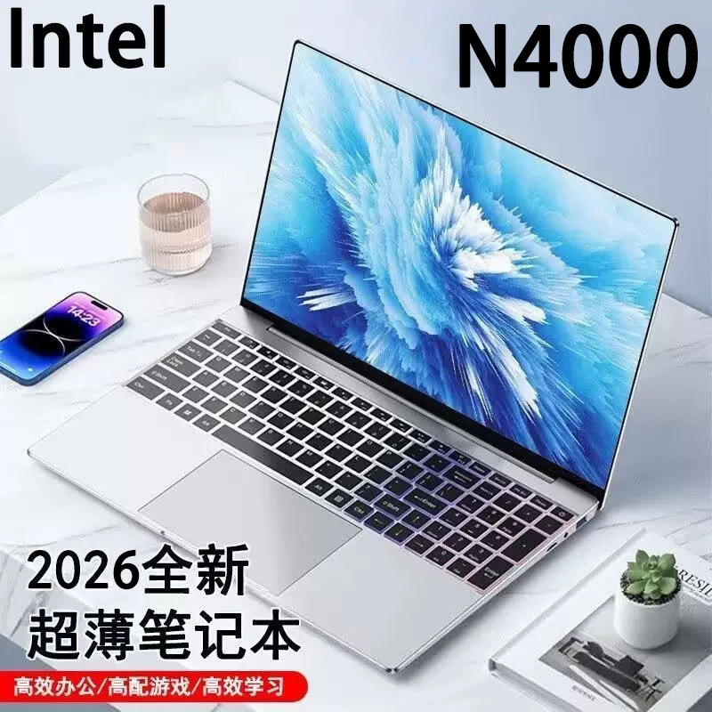 Cross-Border New Model 15.6inch N4000/J3455 Ultra-Thin Laptop for Business, Office, and Study