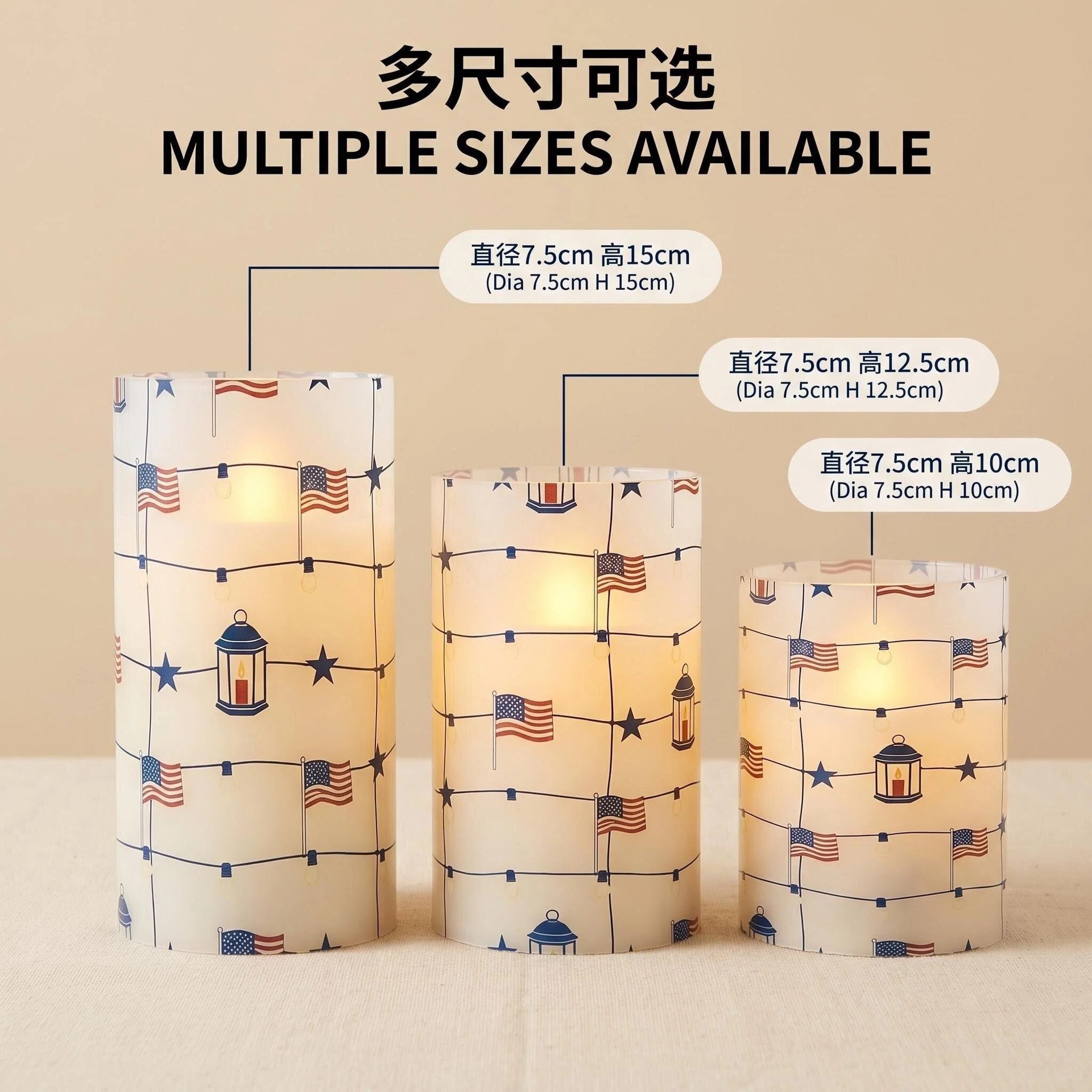 Transfronterizos LED lámpara de vela electrónica estilo americano lámpara de noche decoración de vela decoración de fiesta decoración de atmósfera