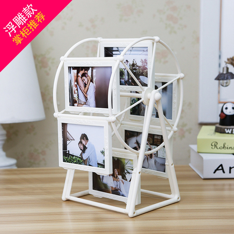 Creative Small Gifts for Birthdays and Festivals for Girls and Boyfriends, Ferris Wheel Photo Frame Table