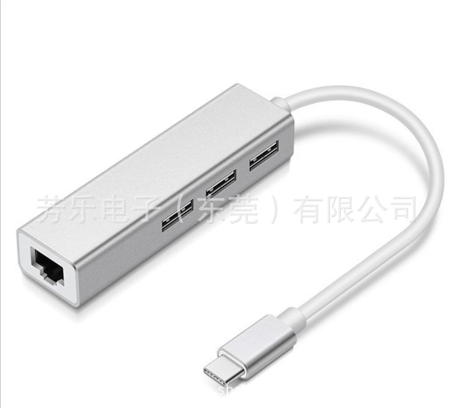 Тип c 100-мегабайтная сетевая карта USB док-станция расширения USB3.0HUB Внешний USB к проводной сетевой карте RJ45