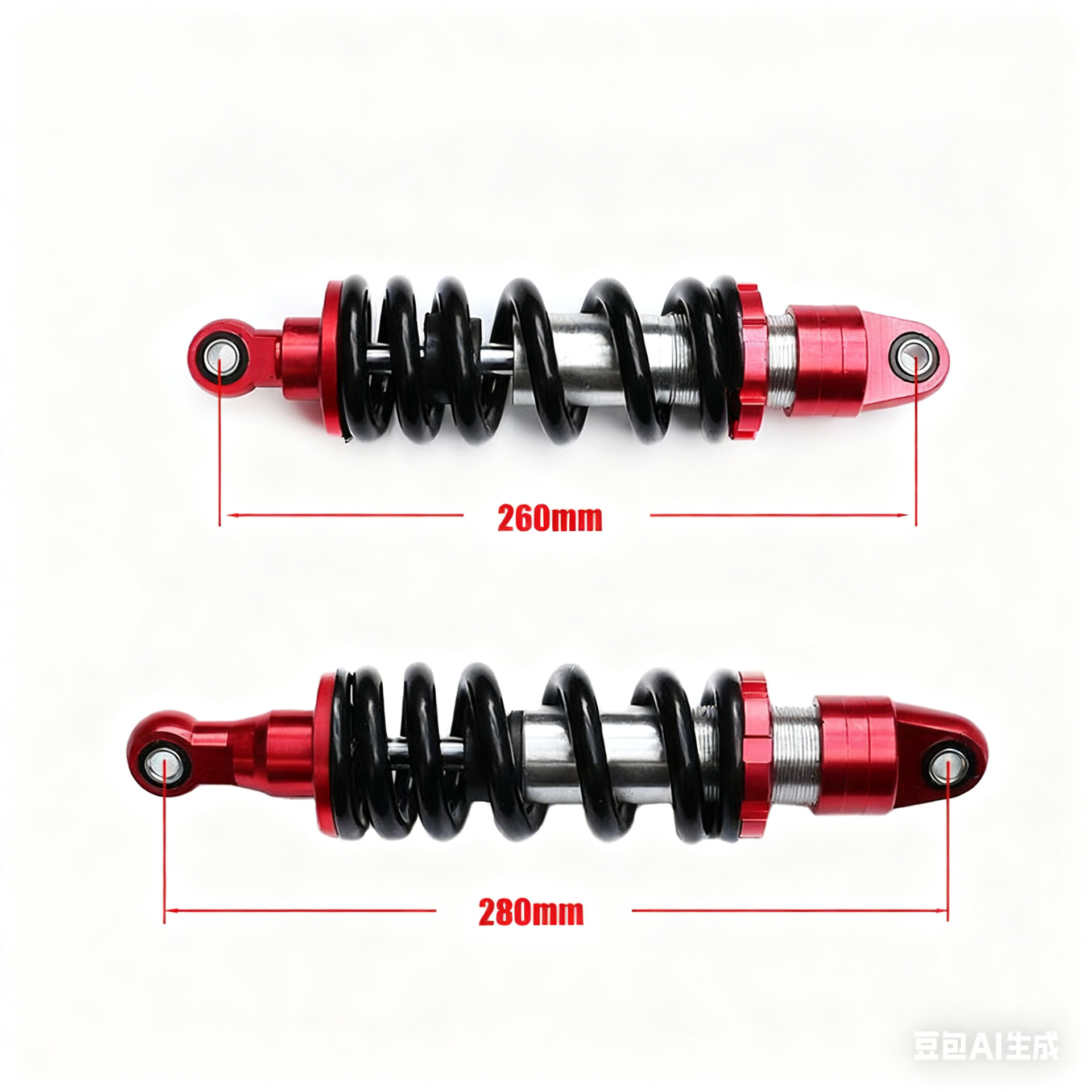 Off-Road Motorcycle Rear Shock Absorber 250-290mm Racing Accessories Hydraulic High-Performance Mid-Mounted Shock Absorber