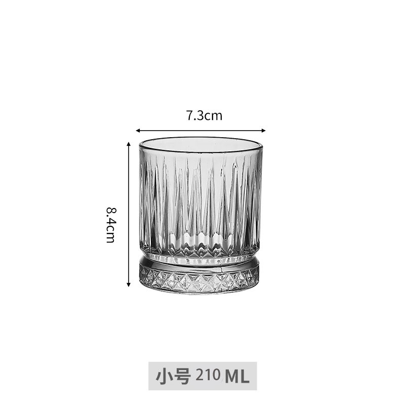 다이아몬드 바닥 줄무늬 컵 S사이즈[210ml] 5408H