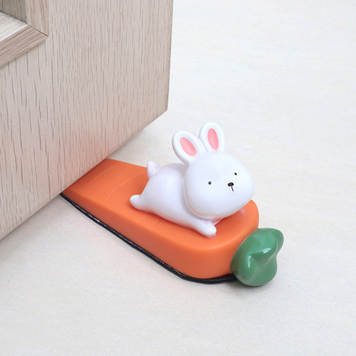 Cute PVC animal door collision cartoon creative door stop top door anti-collision living room child safety door stop door stopper ornaments