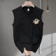 100% Pure Cotton Sports Sleeveless T-Shirt Vest Men's Summer Trendy Niche High Street American Loose Versatile Top