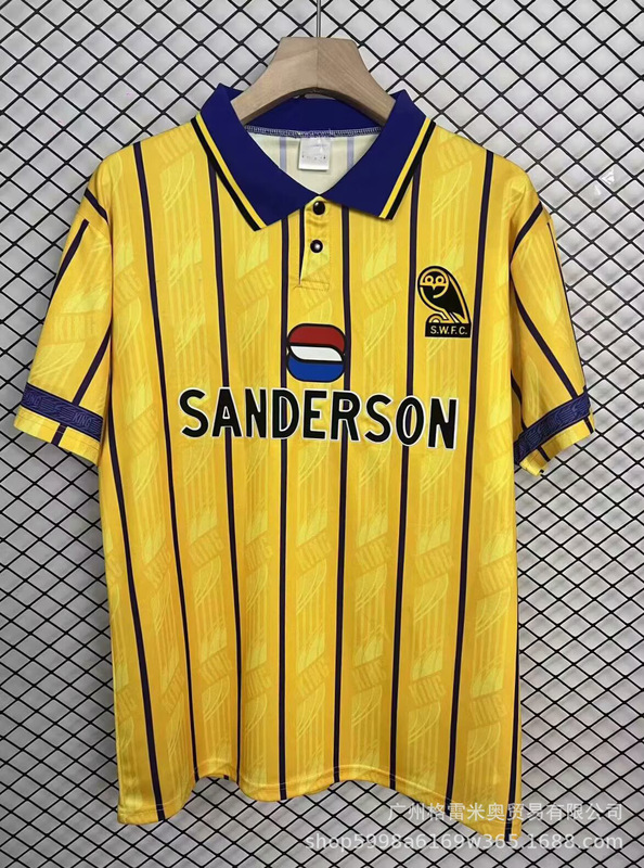ホットスタイルレトロサッカーユニフォームコレクション 9293 サンドラーン 1995 シェックス ウェンズデイ 0506 マラガジャージドロップシッピング|undefined