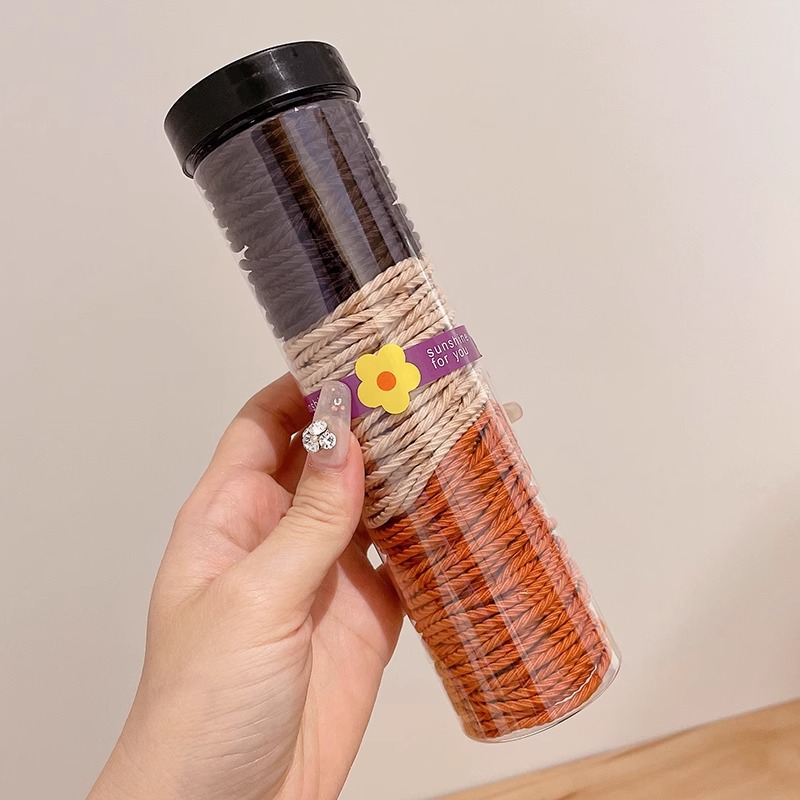 Cuerda para el cabello con cola de caballo alta para mujer 2025 nueva cuerda para el cabello de alta elasticidad y durabilidad para niñas con funda de goma para el cabello