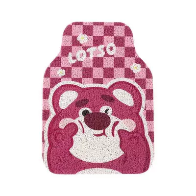 car anti-dirty car mat — Universal Foot Pad - plaid-bear-head-5065-1-piece-of-wire-circle-front-row