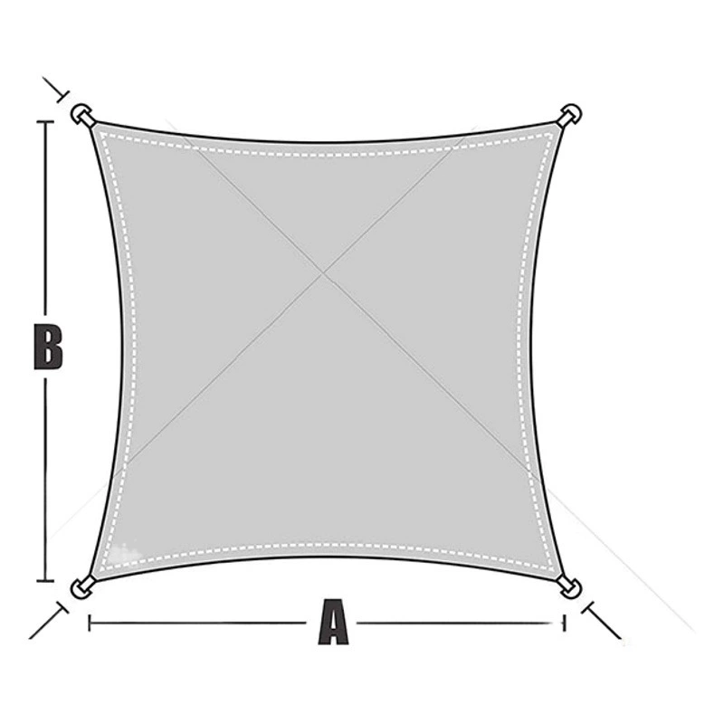 Трансграничная амазонка наружное небо солнцезащитный козырек водонепроницаемый солнцезащитный крем 420D оксфордский двор четыре угла паруса