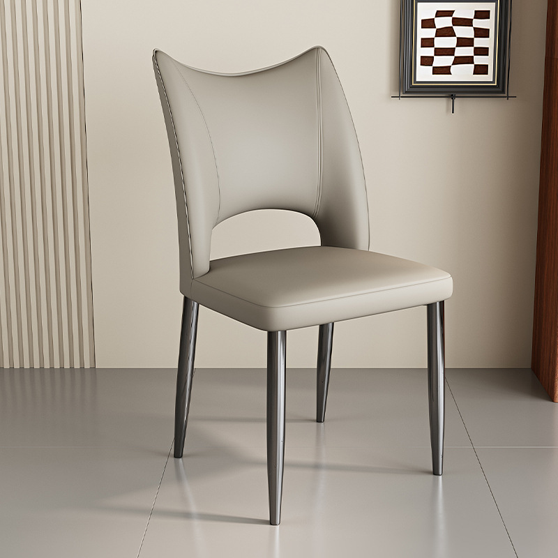 Silla de comedor de lujo ligera moderna nórdica, silla de respaldo para el hogar, silla de negociación de hotel, silla de comedor, mesa y silla de comedor, restaurante de ocio, taburete simple