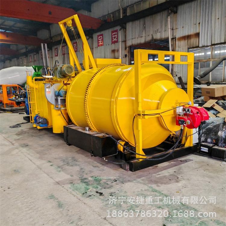 新旧混合料沥青搅拌机 1.5方固定式沥青拌合机 路面修补拌合机械