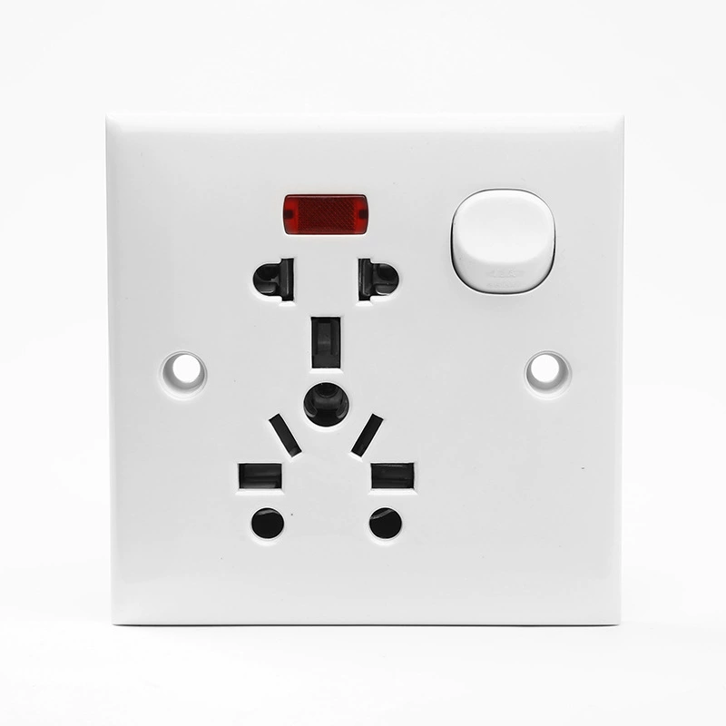 Luoge Wall Ultra-Thin Switch Panel - Lightweight, Multi-Config Electrical Socket Box with Light