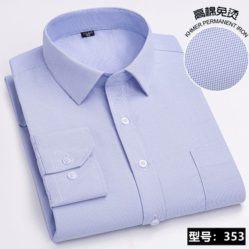 Shirt, for middle-aged man, floral print, Korean style