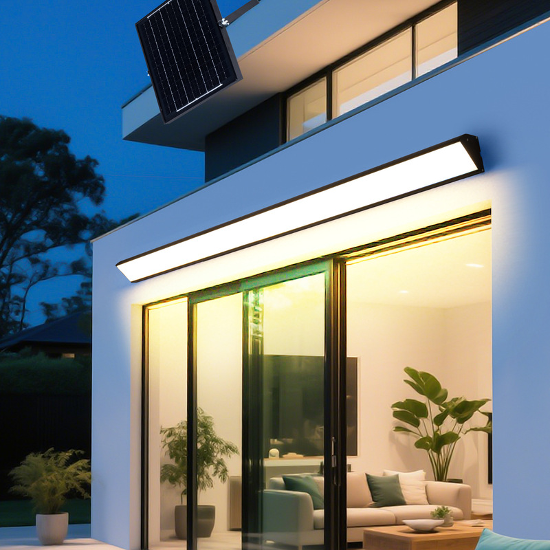 Solar Courtyard Outdoor Outdoor Waterproof Gate Villa Fence Strip Light Terrace Canopy Sensor Lighting Wall Light