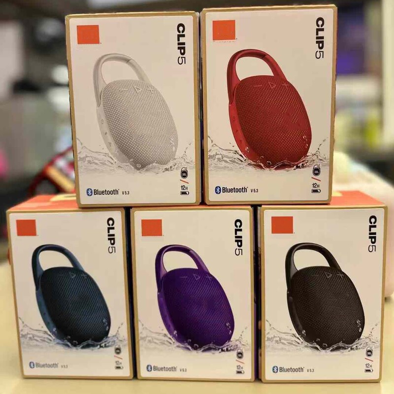 Cross-Border New Model Clip5 High-Quality High-Power Wireless Bluetooth Speaker with Hook for Convenient Outdoor Use