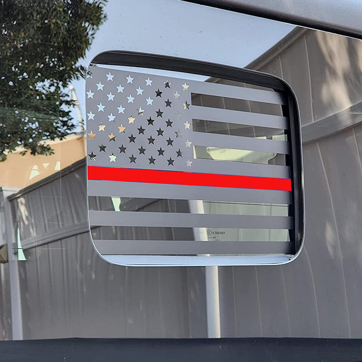 Amazon ventana trasera vidrio bandera americana mate pegatinas negras para Jeep Jeep Gladiator