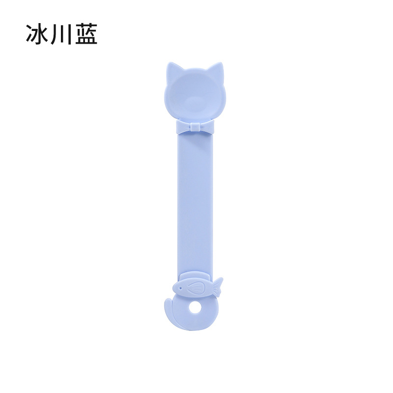 Alimentador de barras de gatos explosivo snack extrusor deslizante anti-derrame cucharas de alimentación especiales para gatos