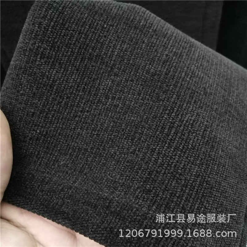 Demi-season velvet trousers for leisure
