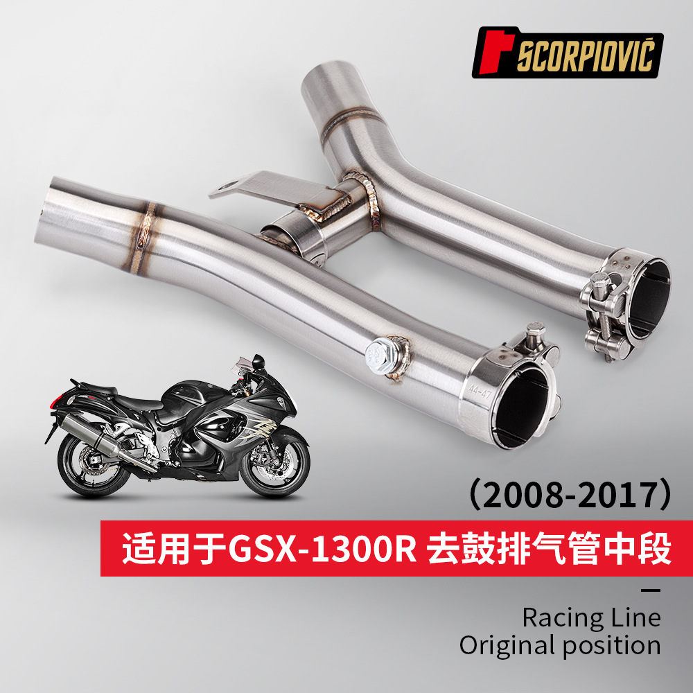 Motorcycle Modified Scorpio Hexagonal F02 Pipe Sc Exhaust M4 Tail Exhaust Pipe Gsx1300 Middle Section