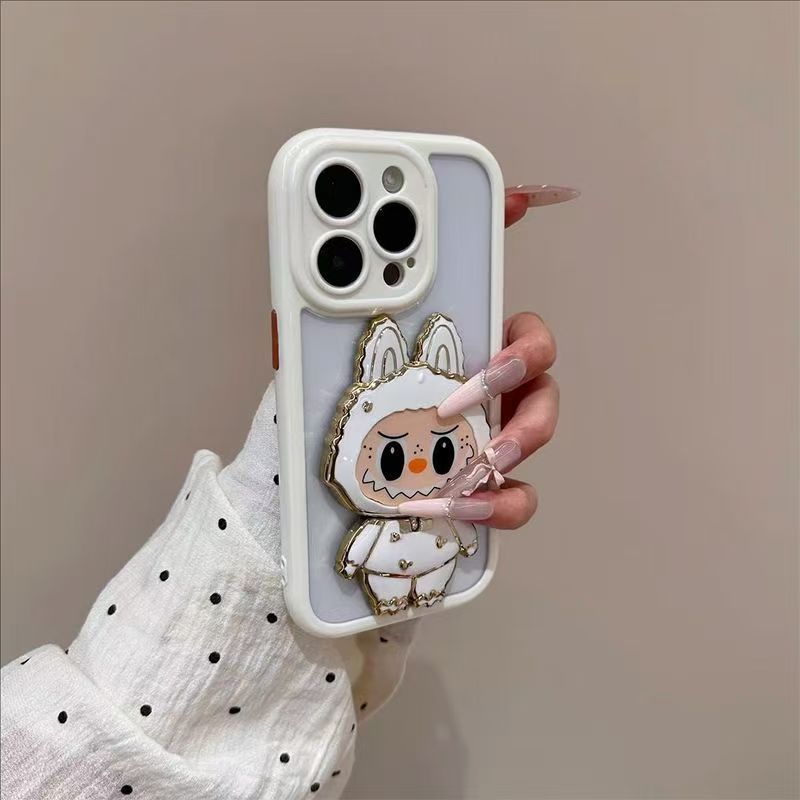 Labubu スタンドモデルは、Huawei mate60pro 携帯電話ケースに適しています。オールインクルーシブ pura70/nova12 Honor 落下防止|undefined
